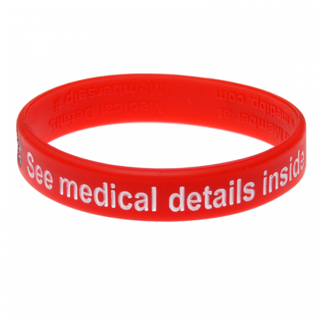 Mediband Allergy Alert Write On Medical Bracelet image 0